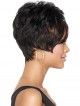 Short Straight Synthetic Wig With Side Bangs