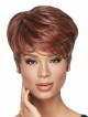 Short Boycuts Synthetic Wavy Wig With Bangs