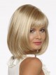 Bob Straight Synthetic Wig With Full Bangs For Women