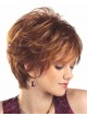 Layered Synthetic Short Wavy Hair Wig With Bangs For Women