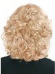 Synthetic Shoulder Length Blonde Curly Hair Wig For Women