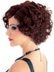 Short Curly Auburn Synthetic Hair Capless Wig 