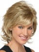 Lace Front Short Synthetic Wavy Hair Wig With Side Bangs