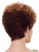 Cropped Synthetic Wavy Boycuts Hair Wig With Bangs