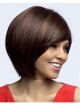 Lace Front Monofilament Short Straight Wig With Bangs