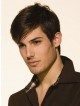 Lace Front Short Straight Hair Wig With Bangs For Men