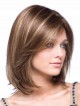 Shoulder Length Bob Straight Synthetic Lace Front Hair Wig