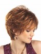 Short Layered Straight Women Wig With Bangs
