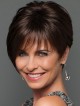 Short Straight Lace Front Mono Human Hair Wig