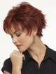 Layered Lace Front Short Wavy Hair Wig With Bangs