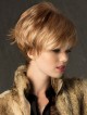 Short Straight Synthetic Capless Wig With Bangs
