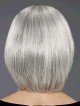 Grey Bob Straight Hair Wig For Women