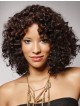 African American Medium Curly Human Hair Lace Front Wig