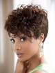 Wavy Cropped Capless Synthetic Wigs 